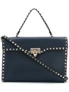 Valentino 'rockstud' Rectangular Shoulder Bag, Women's, Blue