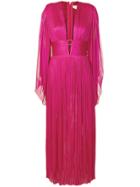 Maria Lucia Hohan Fitted Waist Dress - Pink & Purple