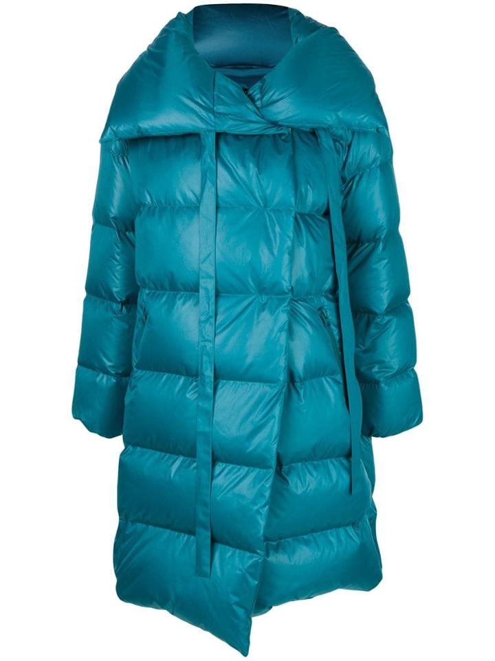 Bacon Long Puffer Jacket - Blue