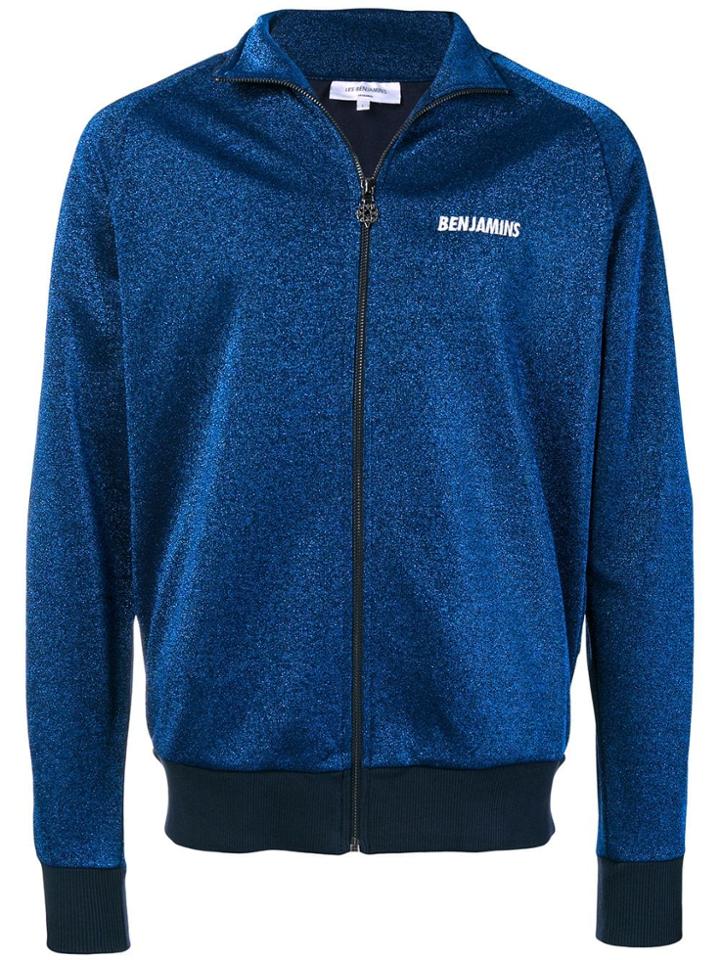 Les Benjamins Logo Zipped Jacket - Blue
