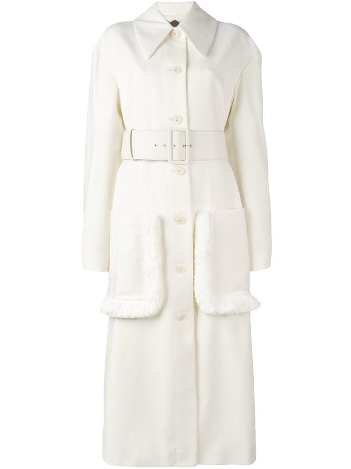 Stella Mccartney 'addison' Oversize Fringed Coat