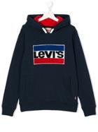 Levi's Kids Brand Patch Hoodie - Blue