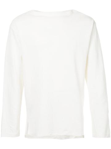 Kaptain Sunshine - Round Neck Top - Men - Japanese Paper - 38, White, Japanese Paper