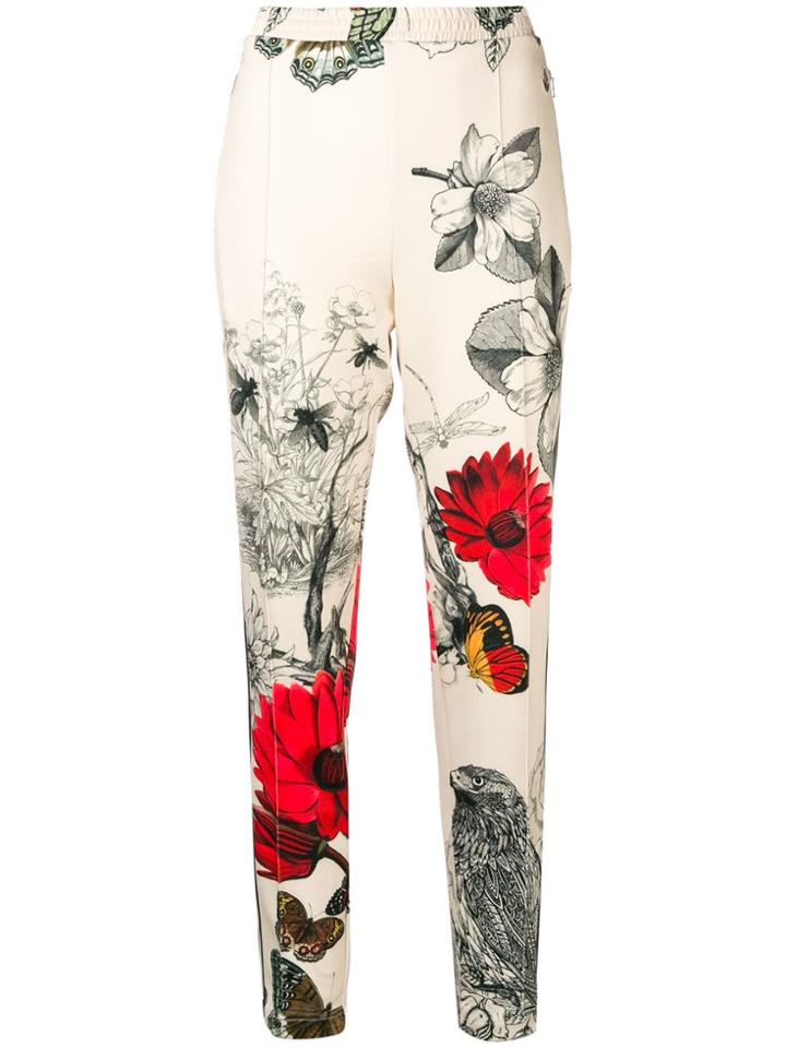 Moncler High Waist Track Trousers - Nude & Neutrals