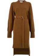 Chloé Knit Belted Dress - Brown