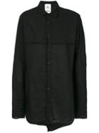 Lost & Found Rooms - Layered Shirt - Men - Cotton/linen/flax - L, Black, Cotton/linen/flax