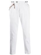 Berwich Chinos With Leather Tie Detail - White