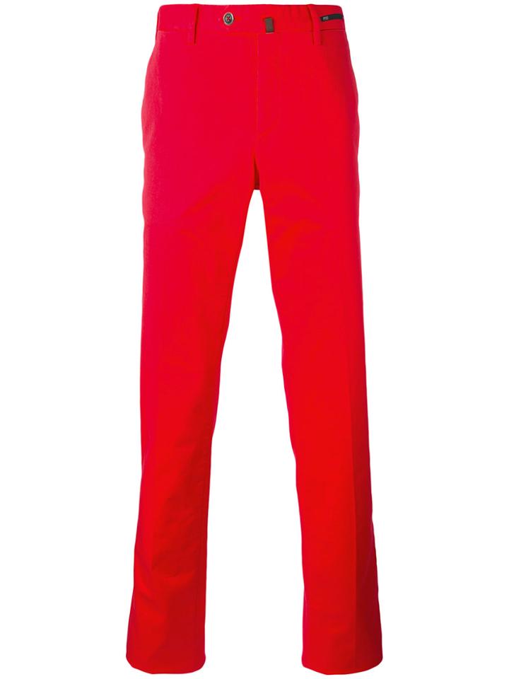 Pt01 Slim-fit Trousers - Pink & Purple