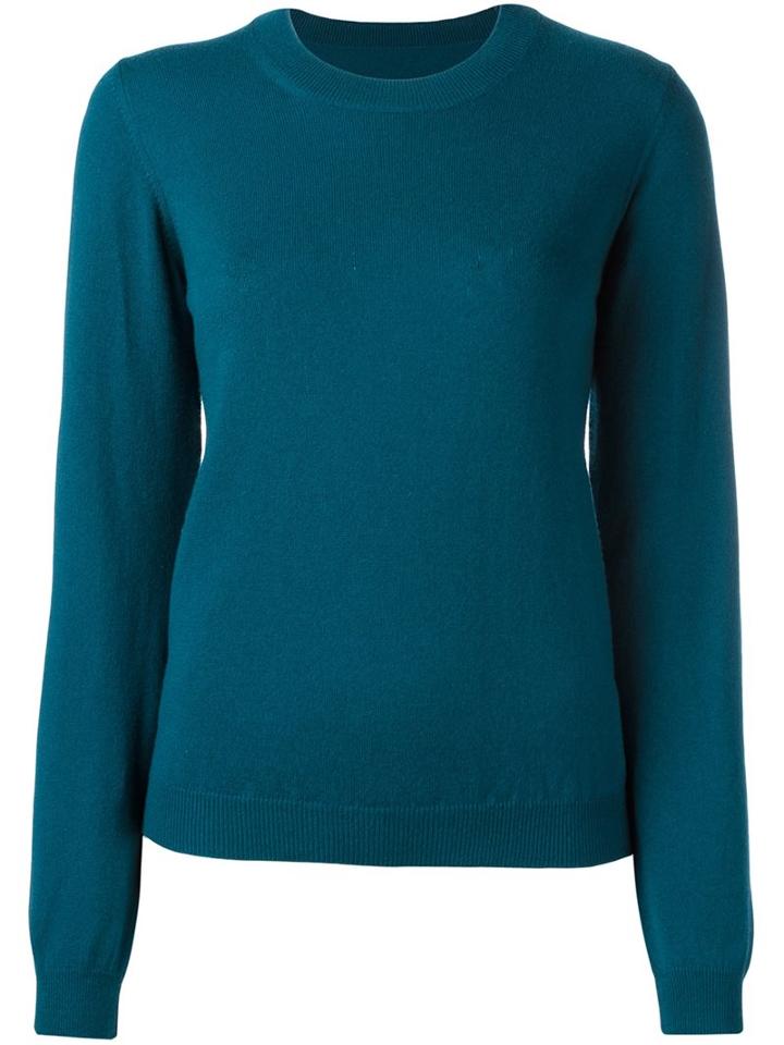 Maison Margiela Elbow Patch Sweater, Women's, Size: 40, Green, Wool