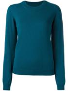 Maison Margiela Elbow Patch Sweater, Women's, Size: 40, Green, Wool
