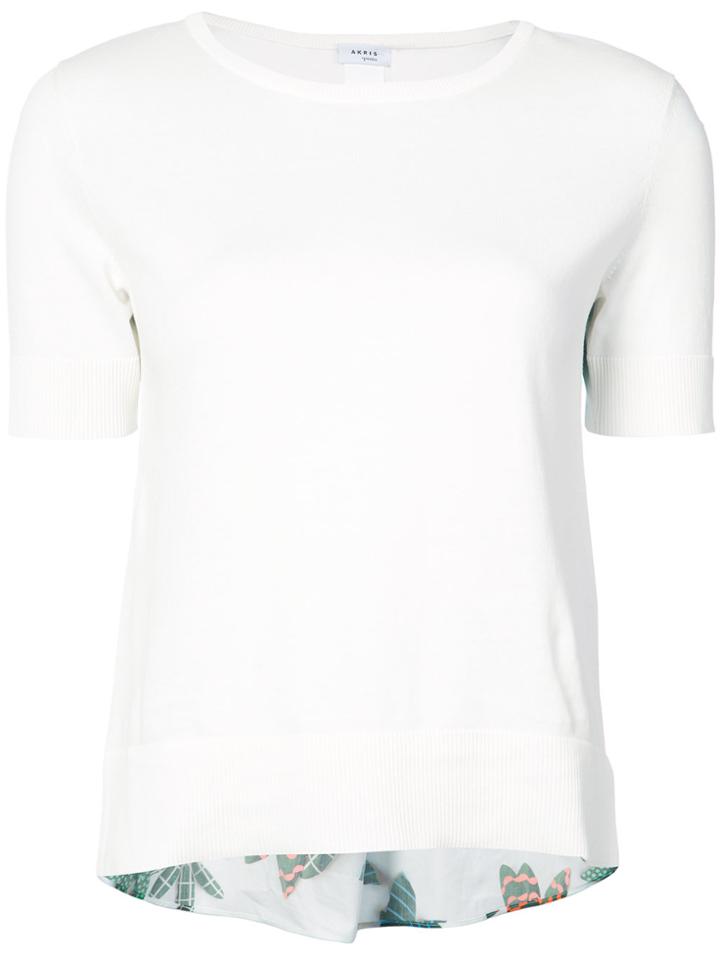 Akris Punto Short-sleeve Fitted Top - White