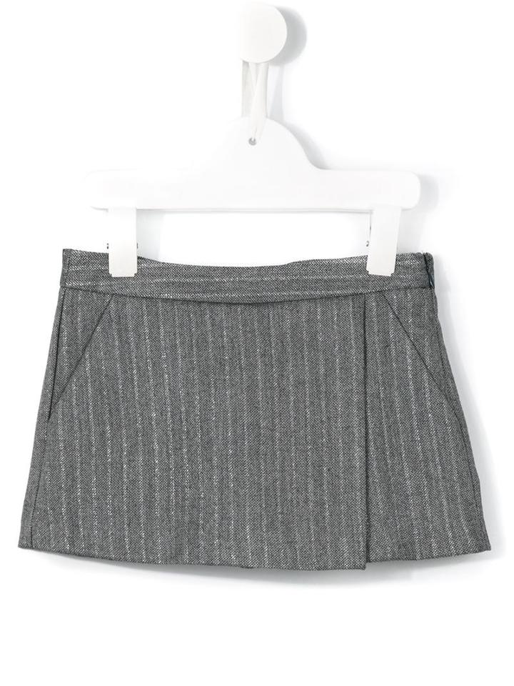 Il Gufo Skirt Front Shorts, Toddler Girl's, Size: 2 Yrs, Grey