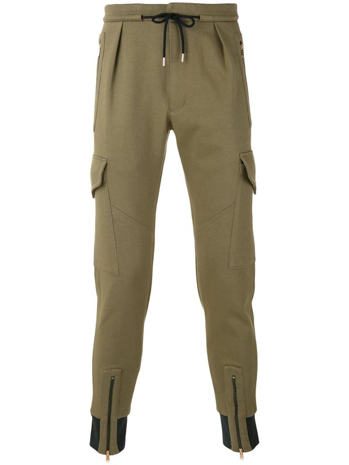 Paul Smith - Zipped Legs Sweatpants - Men - Cotton - 32, Green, Cotton