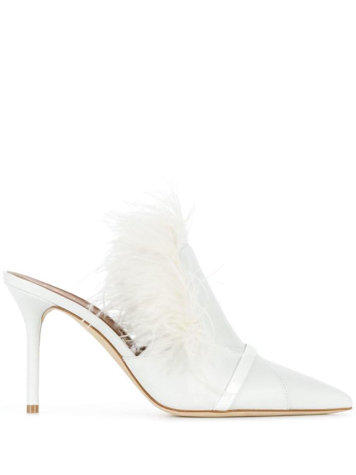 Malone Souliers Magda Luwolt 85 Mules - White