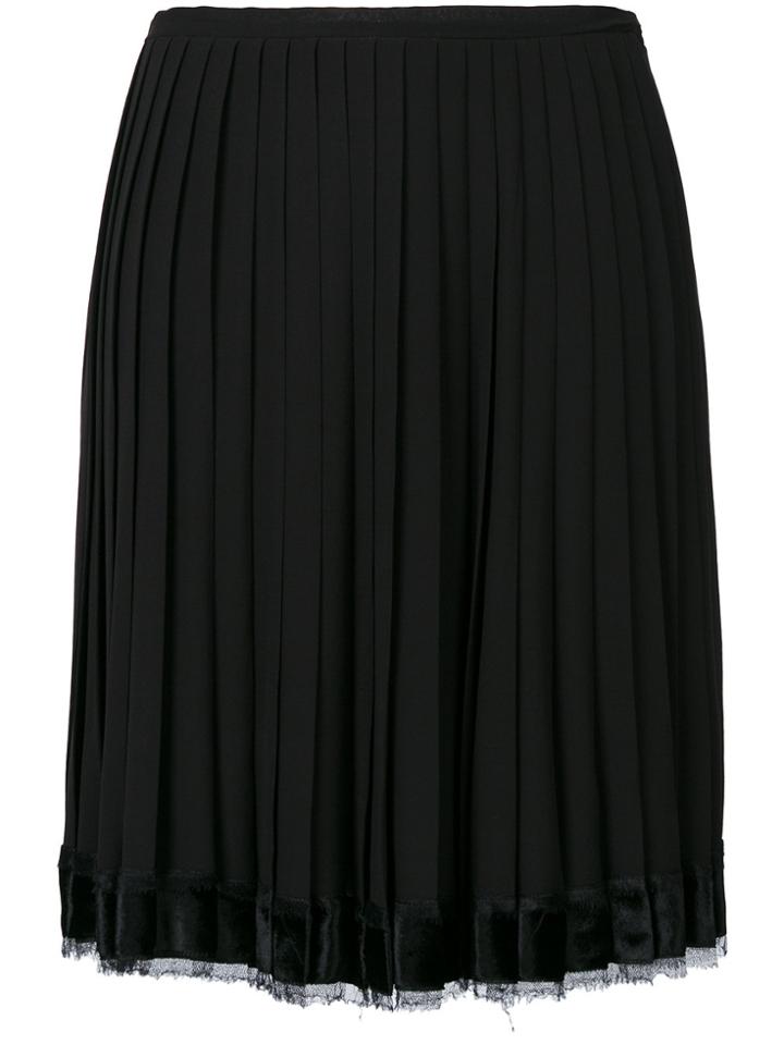 Christian Dior Vintage Pleated Skirt - Black