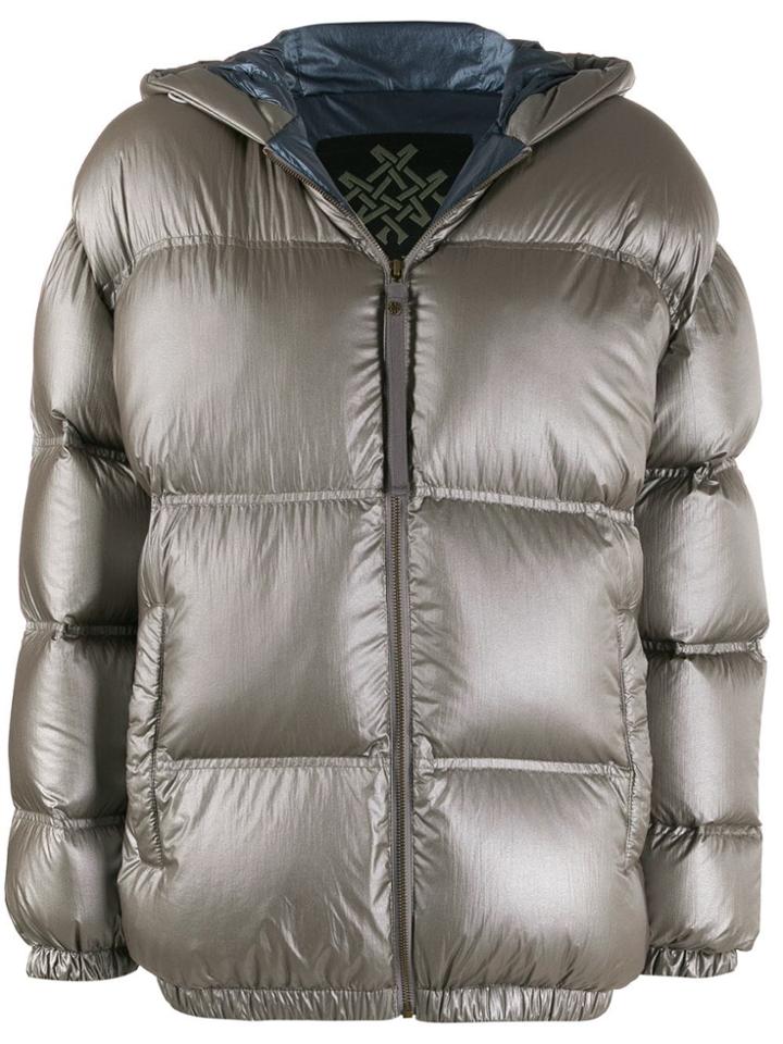 Mr & Mrs Italy Hooded Quilted-down Jacket - Grey