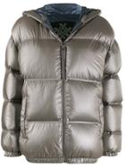 Mr & Mrs Italy Hooded Quilted-down Jacket - Grey