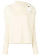 Pringle Of Scotland Asymmetric Roll Neck Sweater - Nude & Neutrals