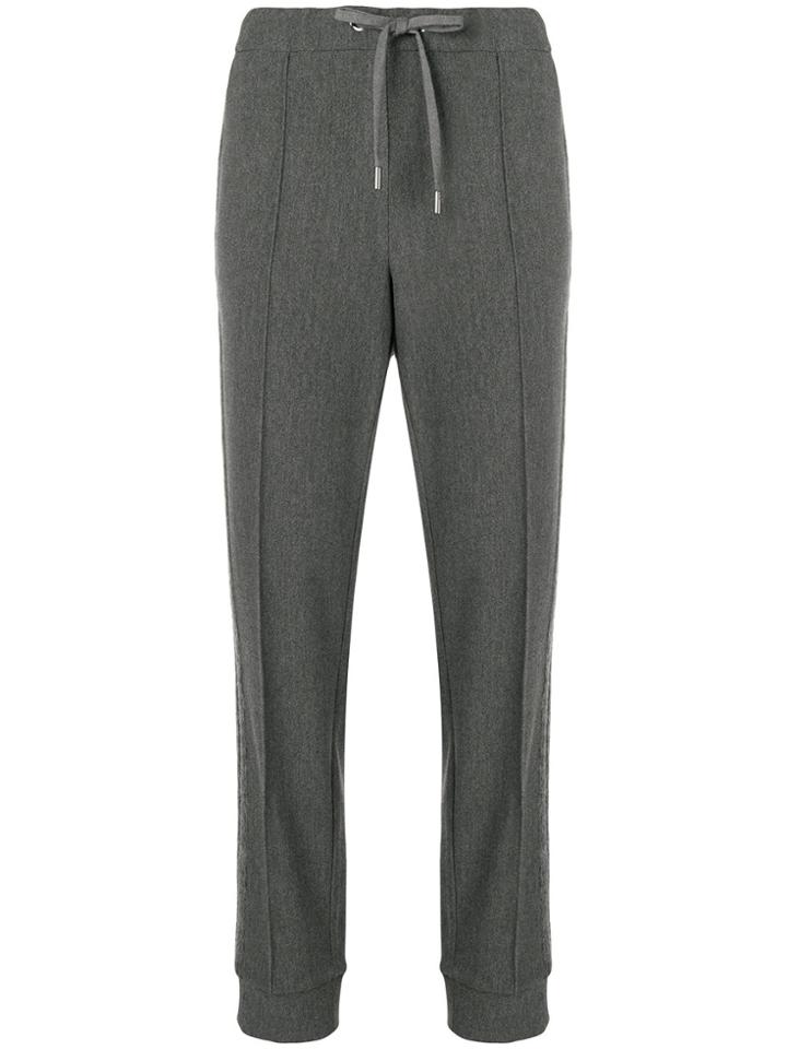 Cambio Pleated Detail Track Trousers - Grey