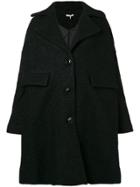 Ganni Fenn Oversized Coat - Black