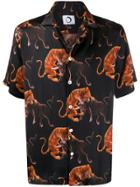 Endless Joy Macan-print Shirt - Black