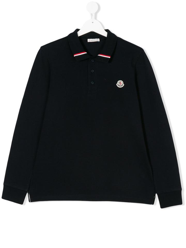 Moncler Kids Teen Polo Shirt - Blue