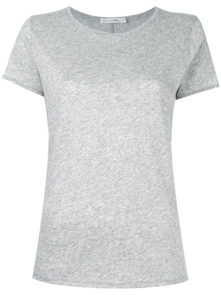 Rag & Bone /jean Shortsleeved T-shirt, Women's, Size: Large, Grey, Cotton