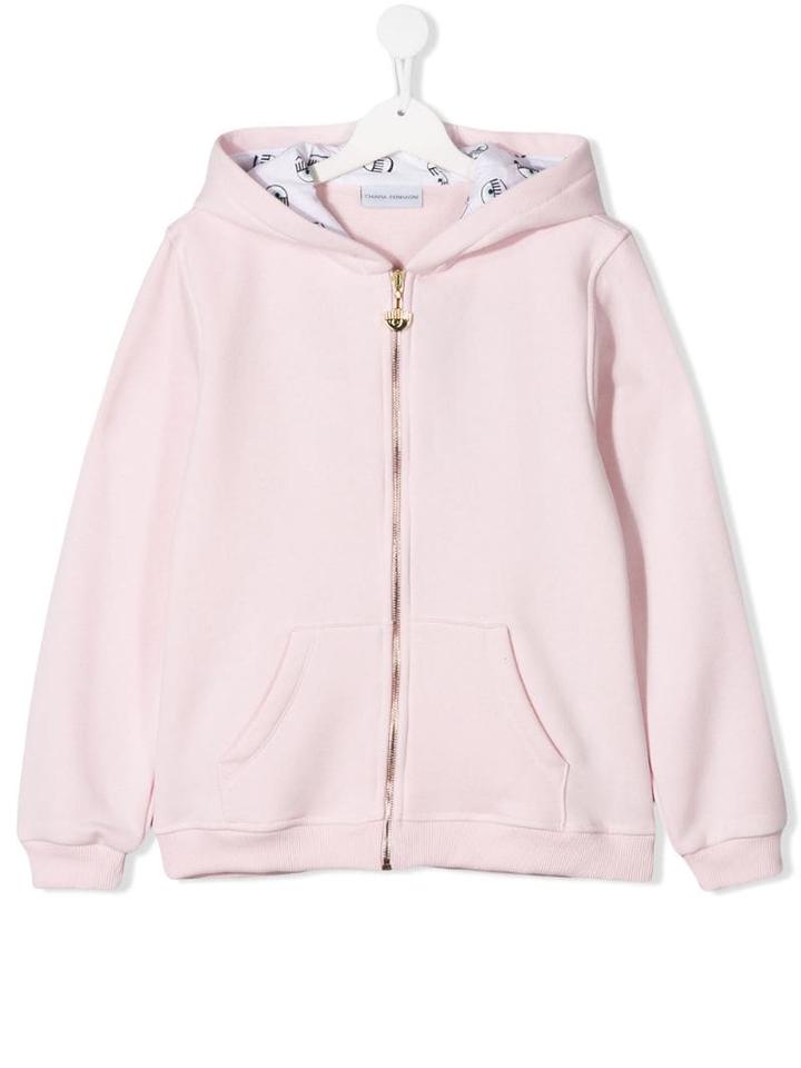 Chiara Ferragni Kids Hooded Sweatshirt - Pink
