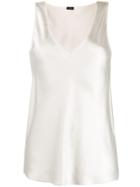 Joseph V-neck Slip Top - Neutrals