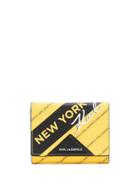 Karl Lagerfeld City Medium Wallet Ny - Yellow