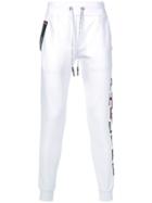 Philipp Plein Fitted Track Trousers - White