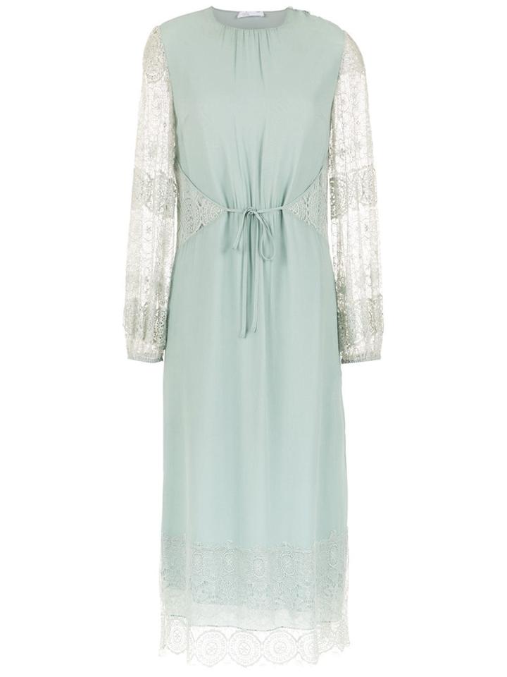 Nk Silk Midi Dress - Green