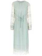 Nk Silk Midi Dress - Green