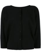 Issey Miyake Cauliflower - Ribbed Cropped Jacket - Women - Polyester - One Size, Black, Polyester