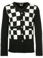 Comme Des Garçons Vintage Checkered Knitted Jumper - Black