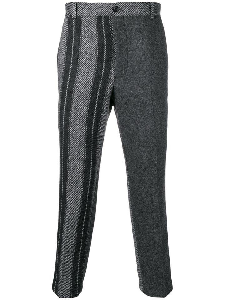 Thom Browne Variegated Repp Fun Mix Shetland Chino - Grey