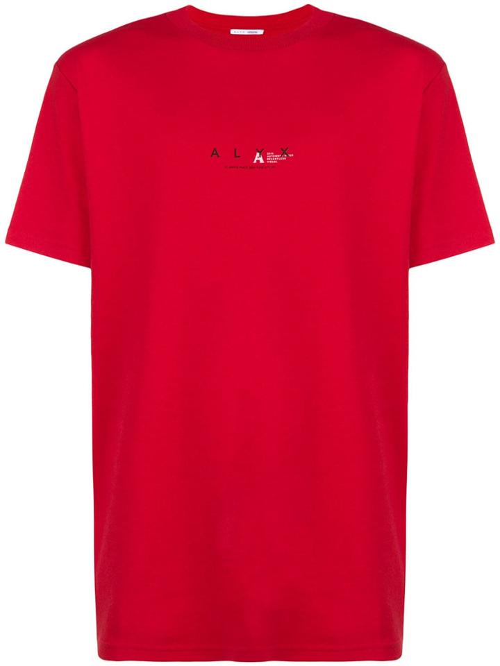 Alyx Logo Print T-shirt - Red