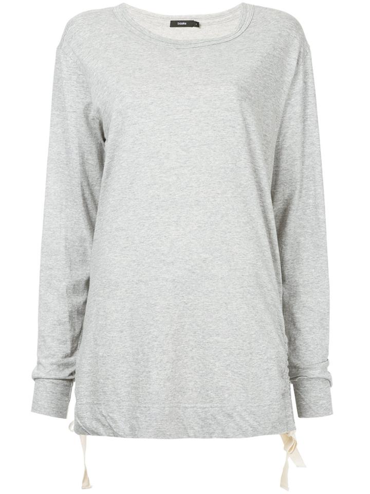 Bassike Double Heritage Long-sleeve T-shirt - Grey