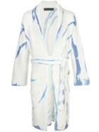 The Elder Statesman Cyclone Tie-dye Cardi-coat - White