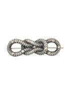 Maison Michel Chain Detail Brooch - Silver