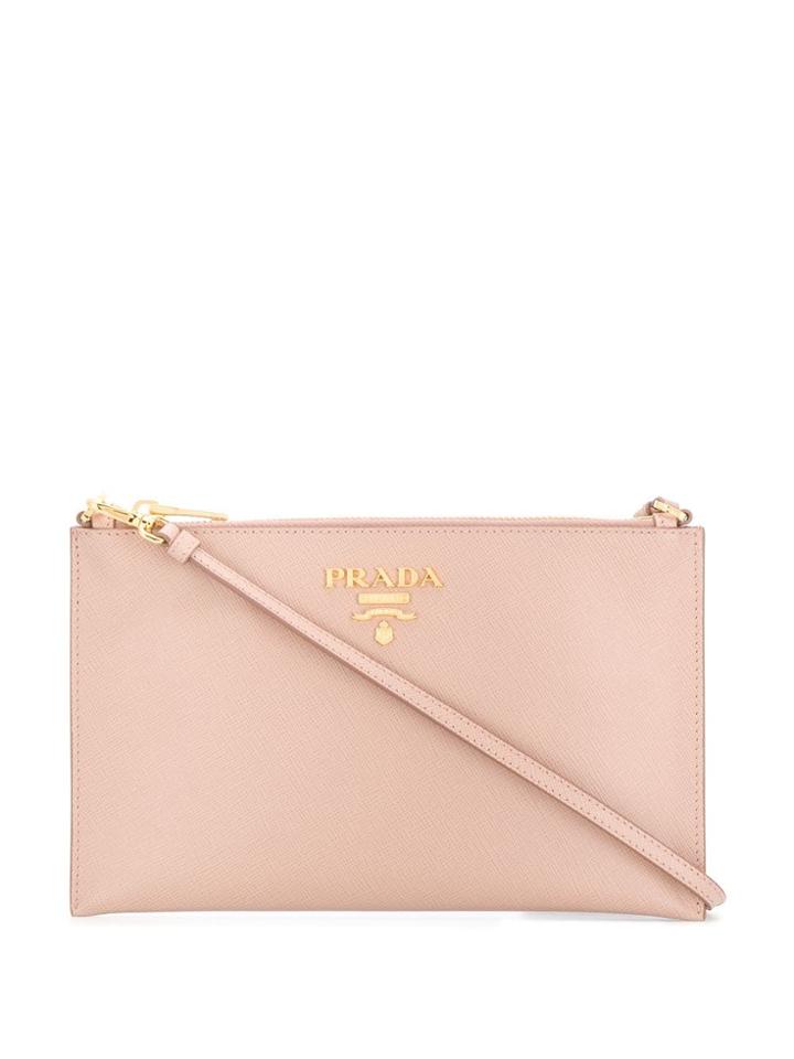 Prada Zipped Clutch - Pink