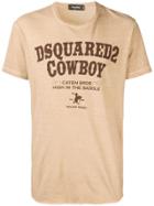 Dsquared2 Cowboy Print T-shirt - Nude & Neutrals