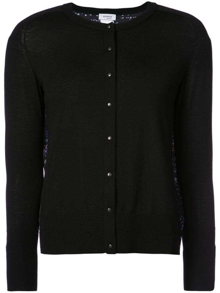 Akris Punto Contrast Panel Cardigan - Blue