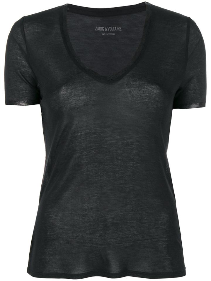 Zadig & Voltaire V-neck T-shirt - Black