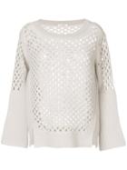 Dorothee Schumacher Open Knit Jumper - Grey