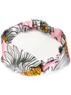 Gucci - Floral Knot Front Headband - Women - Silk - One Size, Pink/purple, Silk
