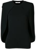 Givenchy Cape Blouse - Black