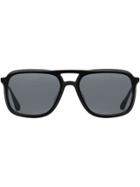 Prada Eyewear Oversized Aviator Frame Sunglasses - Black