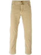 Jacob Cohen Straight Leg Trousers, Men's, Size: 40, Nude/neutrals, Cotton/spandex/elastane