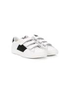 Moncler Kids Teen Canvas Trim Sneakers - White